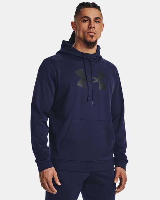 Chandail à capuchon avec gros logo imprimé Armour Fleece® pour hommes